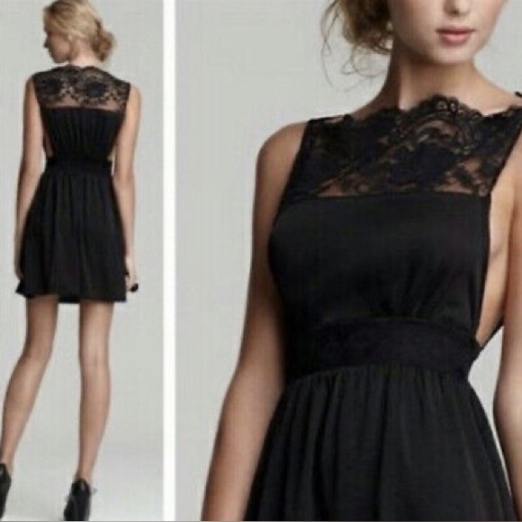 Free People Dresses & Skirts - Free People “Tea for Two” Lac Dress in Light Mauve Grey